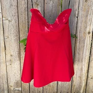 Adorable red strapless dress NWT